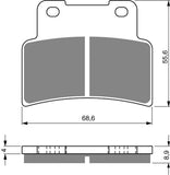 Goldfren AD Brake Pads: AD251 ≈ FA432 / FDB2216 / SBS844 / SBS214