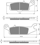 Goldfren AD Brake Pads: AD252 ≈ FA443 / VD279/2 / FDB2231 / SBS850