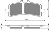 Goldfren AD Brake Pads: AD258 ≈ FA447 / VD9031 / FDB2260 / SBS841 / SBS901