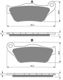 Goldfren AD Brake Pads: AD262 ≈ FA430 / VD947 / FDB2208 / SBS194 / SBS837