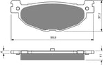 Goldfren AD Rear Brake Pads: Yamaha XP500 XP 500 (2004-2011)