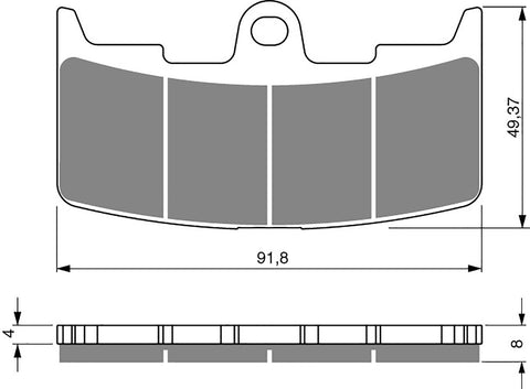 Goldfren AD Brake Pads: AD270 ≈ FA345 / VD993 / FDB2145 / SBS795