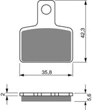Goldfren AD Brake Pads: AD282 ≈ FA495 / FDB2267SG / SBS895