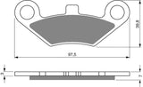 Goldfren AD Brake Pads: AD284 ≈ FA453