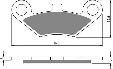 Goldfren AD Brake Pads: AD284 ≈ FA453