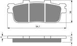 Goldfren AD Brake Pads: AD286 ≈ FA427 / VD9005 / FDB2226 / SBS195 / SBS201 / SBS847