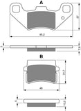 Goldfren AD Brake Pads: AD288 ≈ FA416