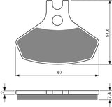 Goldfren AD Brake Pads: AD291 ≈ FA468