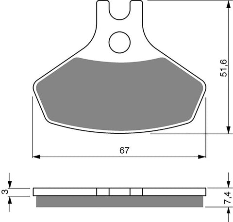 Goldfren AD Brake Pads: AD291 ≈ FA468