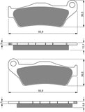 Goldfren AD Brake Pads: AD292 ≈ FA363 / FDB2039 / SBS742