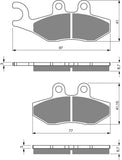 Goldfren AD Brake Pads: AD293 ≈ FA353 / VD983 / FDB2142 / SBS177 / SBS786
