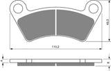 Goldfren AD Brake Pads: AD294 ≈ FA482