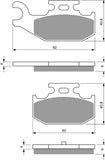 Goldfren AD Brake Pads: AD295 ≈ FA428 / FDB2235 / SBS816