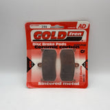 Goldfren AD Brake Pads: AD296 ≈ FA491 / VD9048 / FDB2252 / SBS864
