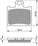Goldfren AD Brake Pads: AD297 ≈ FA602 / VD9063 / FDB2257SG / SBS872