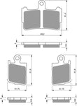 Goldfren AD Front Brake Pads Set: Honda VFR1200 VFR 1200 (2010-2013)