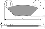 Goldfren AD Brake Pads: AD300 ≈ FA475 / FDB2276SG