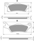 Goldfren AD Brake Pads: AD310 ≈ FA617 / VD9061 / FDB2273SG