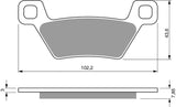 Goldfren AD Brake Pads: AD316 ≈ FA600
