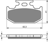 Goldfren AD Brake Pads: AD317 ≈ FA497