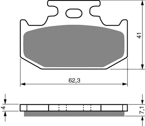 Goldfren AD Brake Pads: AD317 ≈ FA497