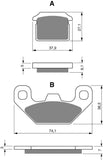 Goldfren AD Brake Pads: AD320 ≈ FA480