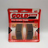 Goldfren AD Brake Pads: AD324 ≈ FA296 / VD166 / SBS734