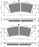 Goldfren AD Brake Pads: AD327 ≈ FA261/2