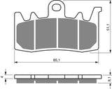 Goldfren AD Brake Pads: AD328 ≈ FA630 / VD9070 / FDB2265 / SBS900