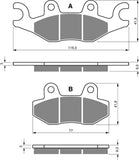 Goldfren AD Brake Pads: AD329 ≈ FA484