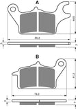 Goldfren AD Brake Pads: AD336 ≈ FA625 / SFA625 / VD186 / SBS216 / FDB2282