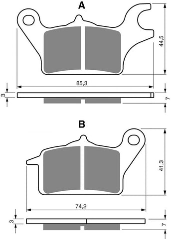 Goldfren AD Front Brake Pads: Honda AFS110 AFS 110 (2013)