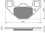 Goldfren AD Brake Pads: AD337 ≈ FA489