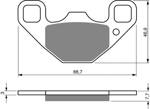 Goldfren AD Brake Pads: AD337 ≈ FA489