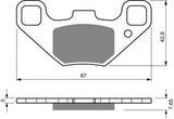 Goldfren AD Brake Pads: AD342 ≈ FA490