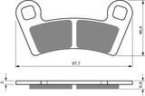 Goldfren AD Brake Pads: AD343 ≈ FA456