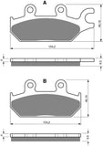 Goldfren AD Brake Pads: AD345 ≈ FA642 / FDB2301SG