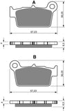 Goldfren AD Brake Pads: AD346 ≈ FA367/2 / FDB2206 / SBS199 / SBS861