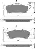 Goldfren AD Brake Pads: AD349 ≈ FA643