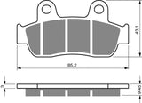Goldfren AD Brake Pads: AD350 ≈ FA721