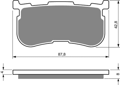 Goldfren AD Brake Pads: AD353 ≈ FA641/4