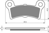 Goldfren AD Brake Pads: AD354 ≈ FA605/4