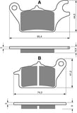 Goldfren AD Brake Pads: AD357 ≈ FA655 / VD186/2 / FDB2296 / SBS222