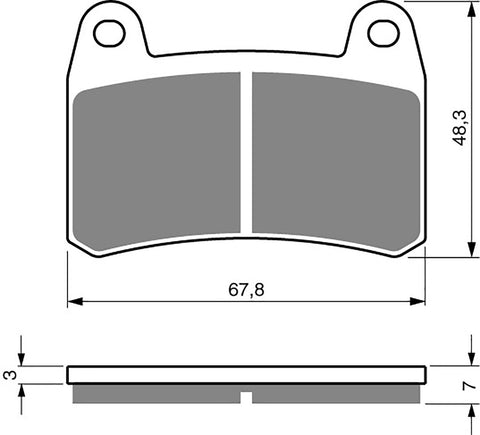 Goldfren AD Brake Pads: AD361 ≈ FA658