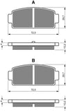 Goldfren AD Brake Pads: AD362 ≈ FA651