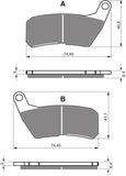 Goldfren AD Brake Pads: AD366 ≈ FA654