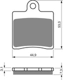 Goldfren AD Brake Pads: AD367 ≈ FA661/4