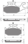 Goldfren AD Rear Brake Pads: Suzuki UX150 UX 150 (2008-2010)