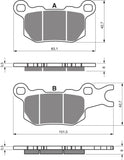 Goldfren AD Brake Pads: AD377 ≈ FA684 / FDB2317SG