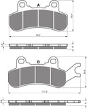 Goldfren AD Brake Pads: AD378 ≈ FA682 / FDB2315SG